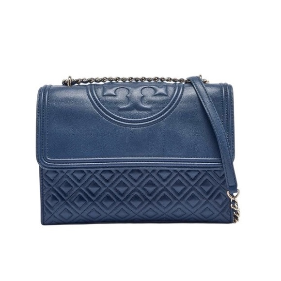 Tory Burch Leather Quilted Fleming Bag - Picture 11 of 12